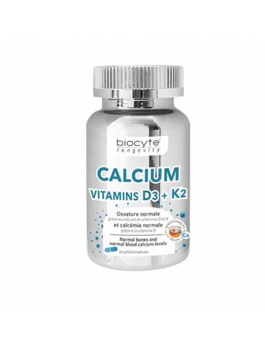 Calcium D3 K2 60 Gelules Biocyte